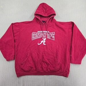 Pro Player Alabama Crimson Tide Hoodie Sweatshirt Mens 2XL SEC Football Red